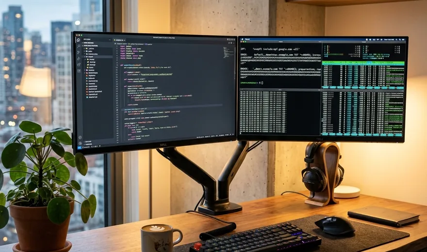 Syed Raiyan's email infrastructure engineering workspace with DNS code and server monitoring dashboards